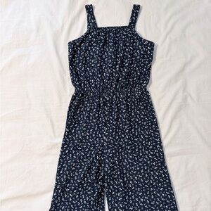 Wonder Nation Girls Floral Sleeveless Wide Leg Jumpsuit Size M (7-8)